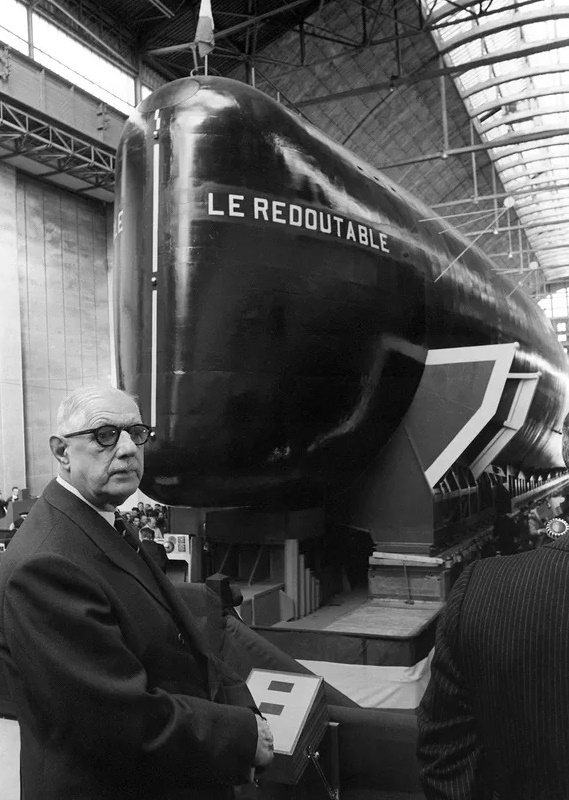 De Gaulle lors du lancement en 1967